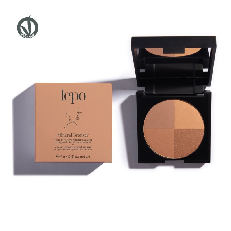 Mineral bronzer terra minerale compatta 4 colori - Lepo